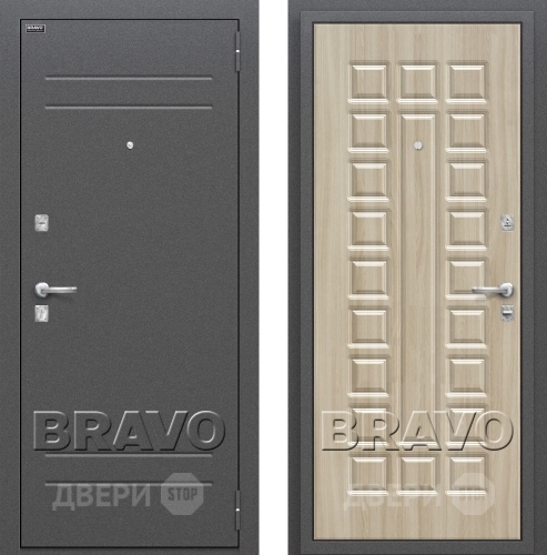Входная металлическая Дверь Bravo Оптим Нова Шимо Светлый в Луховицах