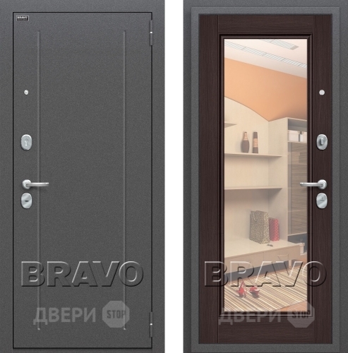 Входная металлическая Дверь Bravo Оптим Флэш Венге в Луховицах