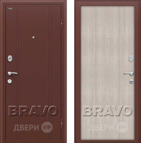Входная металлическая Дверь Bravo Оптим Door Out 201 Капучино в Луховицах