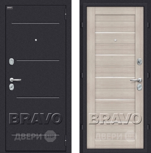 Входная металлическая Дверь Bravo Оптим Техно Капучино в Луховицах
