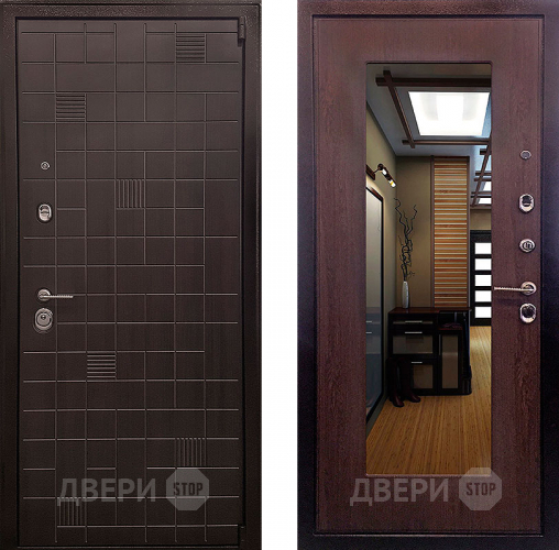 Дверь Ратибор Силуэт зеркало 3К Венге капучино в Луховицах