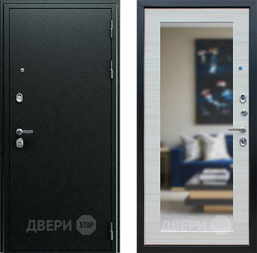 Входная металлическая Дверь АСД Next-1 с зеркалом Акация светлая в Луховицах