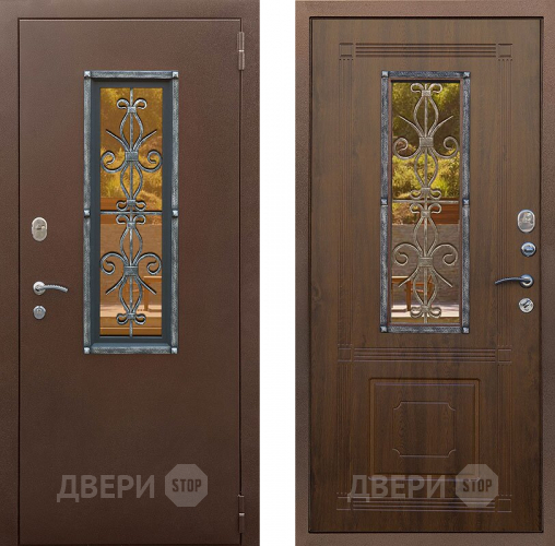 Входная металлическая Дверь Снедо Плющ Винорит  Грецкий орех  в Луховицах