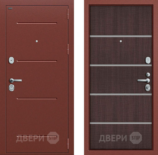 Входная металлическая Дверь Groff Т2-204 Wenge Crosscut в Луховицах
