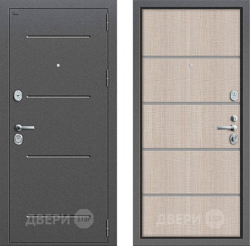 Входная металлическая Дверь Groff Т2-204 Cappuccino Crosscut в Луховицах