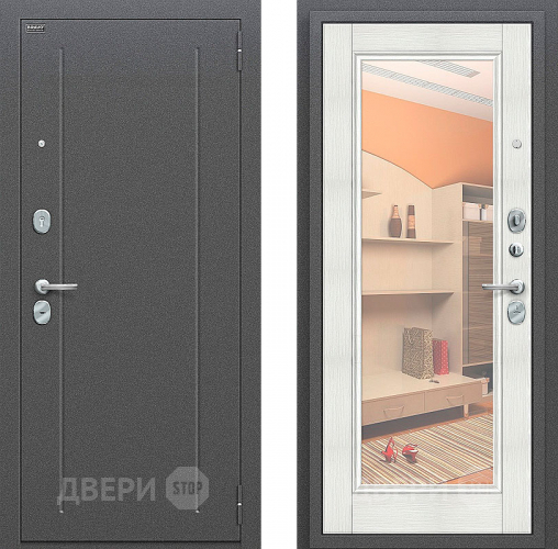 Входная металлическая Дверь Bravo Оптим Флэш Bianco Veralinga в Луховицах
