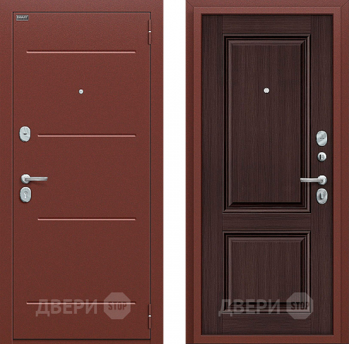 Входная металлическая Дверь Bravo Оптим Стиль Wenge Veralinga в Луховицах