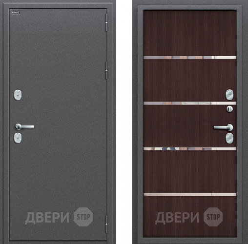 Входная металлическая Дверь Bravo Оптим Термо 204 Wenge Veralinga в Луховицах