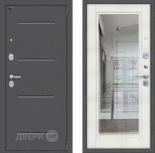 Дверь Bravo Porta S-2 104/П61 с зеркалом Бьянко в Луховицах