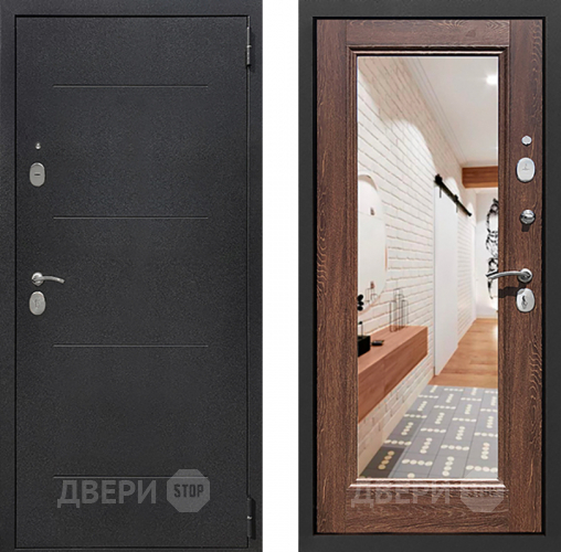 Дверь Престиж 100 с зеркалом Шелк/Дуб филадельфия коньяк в Луховицах