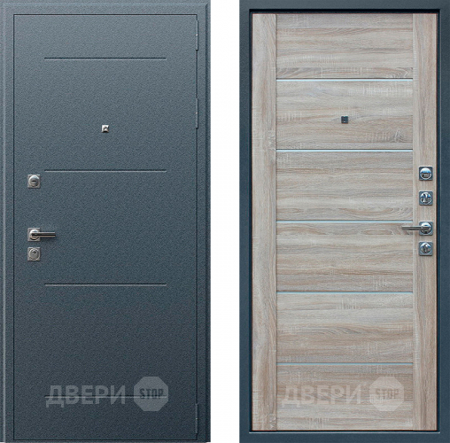 Входная металлическая Дверь АСД Техно XN 99 Дуб сонома светлый в Луховицах