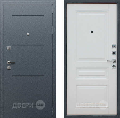 Входная металлическая Дверь АСД Техно XN 91 U Белый матовый в Луховицах