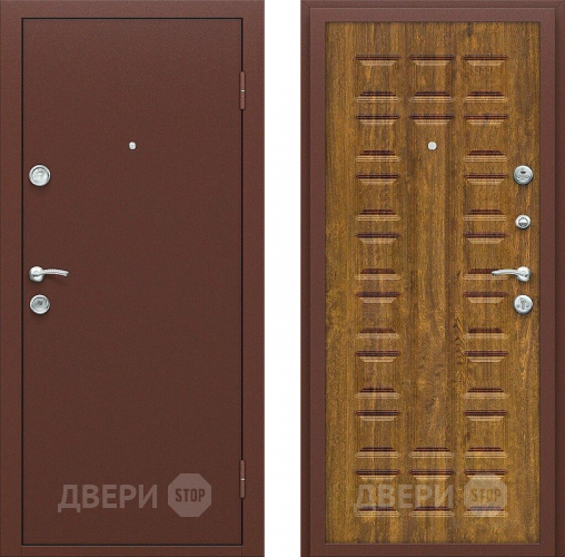Входная металлическая Дверь СТОП ЭКО-2 Дуб Золотистый в Луховицах