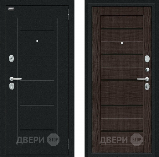 Дверь Bravo Борн Букле черное/Wenge Veralinga в Луховицах