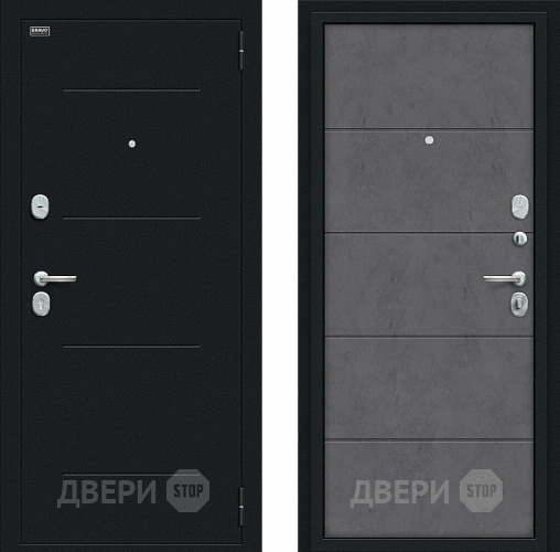 Входная металлическая Дверь Bravo Граффити-1 Букле черное/Slate Art в Луховицах