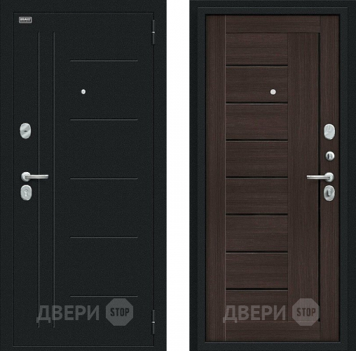 Дверь Bravo Проф Букле черное/Wenge Veralinga в Луховицах