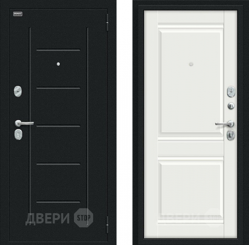 Дверь Bravo Некст Kale Букле черное/Off-white в Луховицах