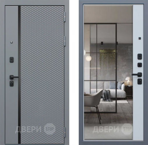 Входная металлическая Дверь АСД Манчестер с зеркалом в Луховицах