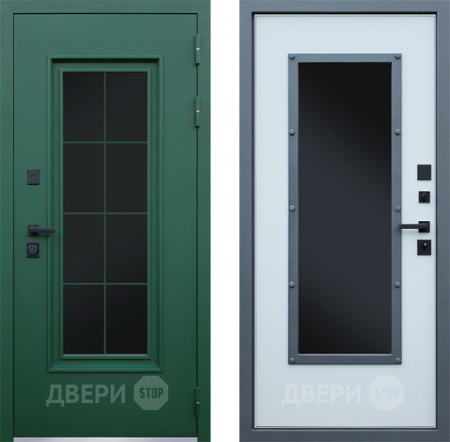 Входная металлическая Дверь АСД Терморазрыв Олимп с окном и английской решеткой в Луховицах