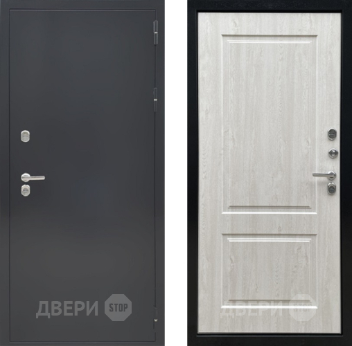 Дверь Ратибор Термоблок 3К Черное серебро/Сосна белая в Луховицах