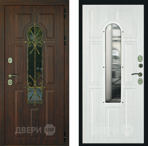 Входная металлическая Дверь Дверной Континент Лион ТЕРМО Альберо Браш в Луховицах