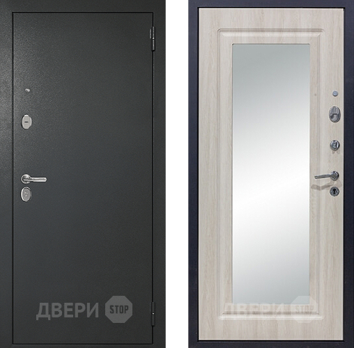 Входная металлическая Дверь Сударь 510 Зеркало Титан в Луховицах