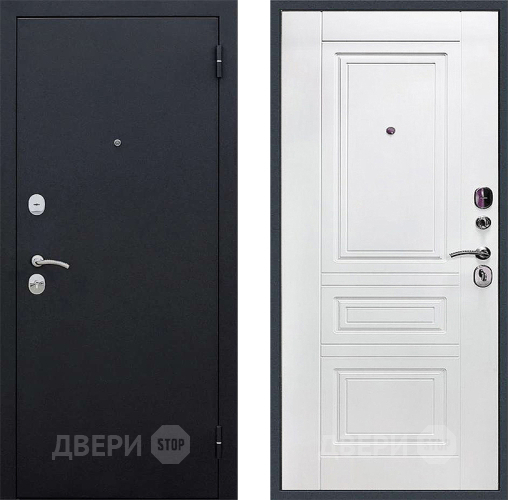 Дверь Локо 3к антик серебро/ белое дерево в Луховицах