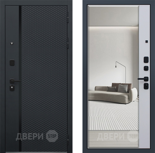Входная металлическая Дверь АСД Ньюкасл с зеркалом в Луховицах
