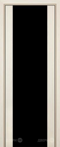 Межкомнатная дверь ProfilDoors 8X эш вайт мелинга (черный триплекс) в Луховицах