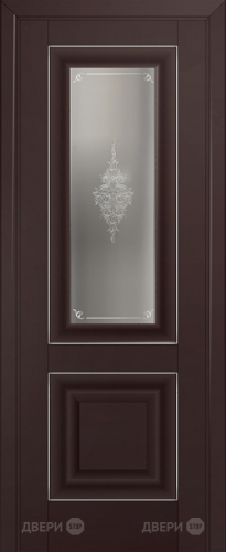 Межкомнатная дверь ProfilDoors 28U темно-коричневый (матовое, кристалл с узором) в Луховицах