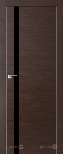 Межкомнатная дверь ProfilDoors 6Z венге кроскут (черный лак) в Луховицах