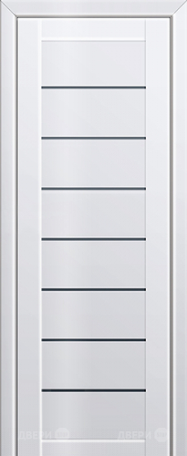 Межкомнатная дверь ProfilDoors 71L белый люкс (графит) в Луховицах