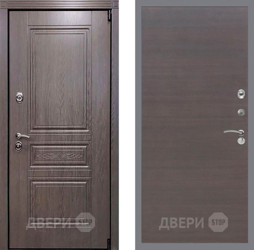 Входная металлическая Дверь Рекс (REX) Пренмиум-S GL венге поперечный в Луховицах