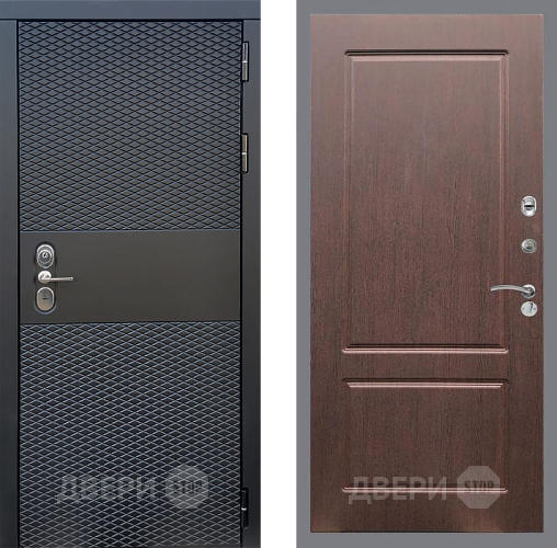 Входная металлическая Дверь Стоп БЛЭК CISA ФЛ-117 Орех премиум в Луховицах