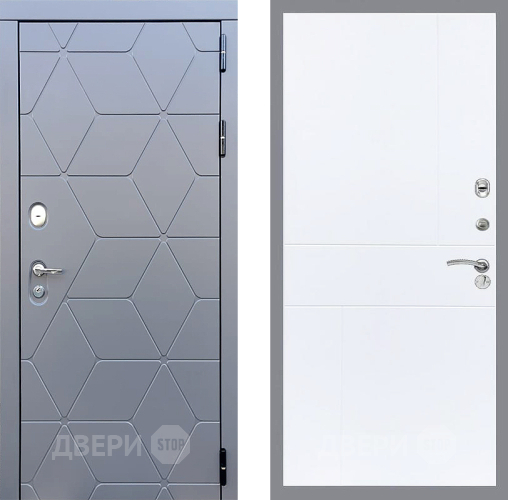 Дверь Стоп КОСМО ФЛ-290 Силк Сноу в Луховицах