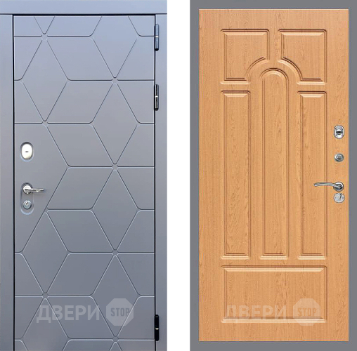 Входная металлическая Дверь Стоп КОСМО ФЛ-58 Дуб в Луховицах
