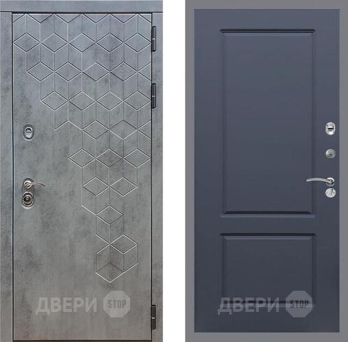 Дверь Стоп БЕТОН ФЛ-117 Силк титан в Луховицах