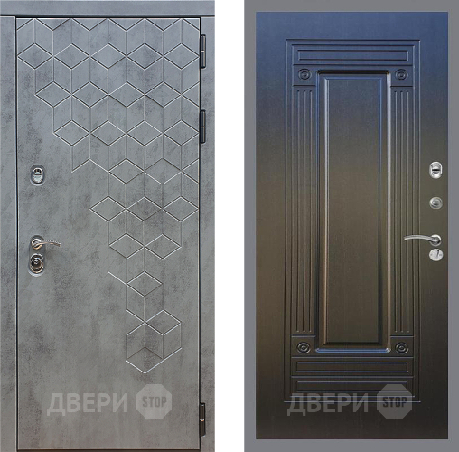 Входная металлическая Дверь Стоп БЕТОН ФЛ-4 Венге в Луховицах