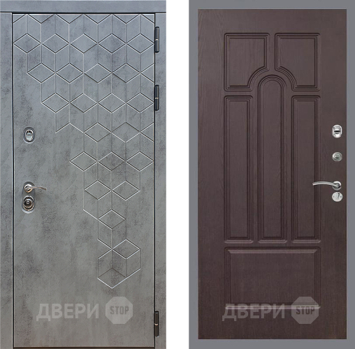 Дверь Стоп БЕТОН ФЛ-58 Венге в Луховицах