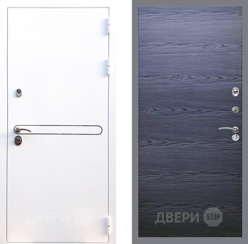 Дверь Стоп Лайн Вайт Гладкая Дуб тангенальный черный в Луховицах