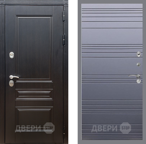 Дверь Стоп МЕГАПОЛИС Лайн Силк титан в Луховицах