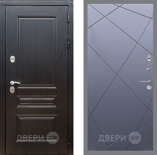 Входная металлическая Дверь Стоп МЕГАПОЛИС ФЛ-291 Силк титан в Луховицах