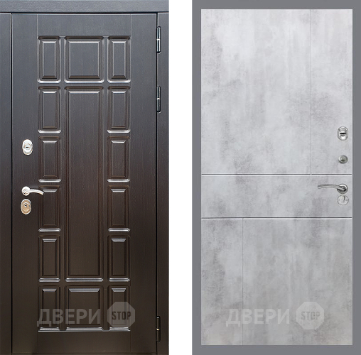 Входная металлическая Дверь Стоп НЬЮ ЙОРК ФЛ-290 Бетон светлый в Луховицах