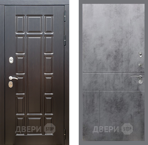 Входная металлическая Дверь Стоп НЬЮ ЙОРК ФЛ-290 Бетон темный в Луховицах