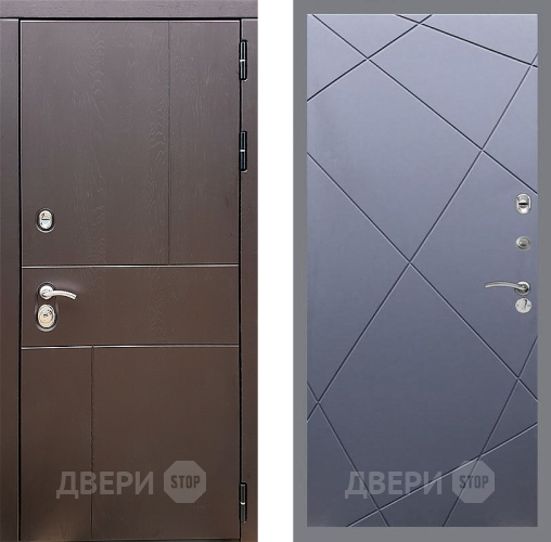 Входная металлическая Дверь Стоп УРБАН ФЛ-291 Силк титан в Луховицах