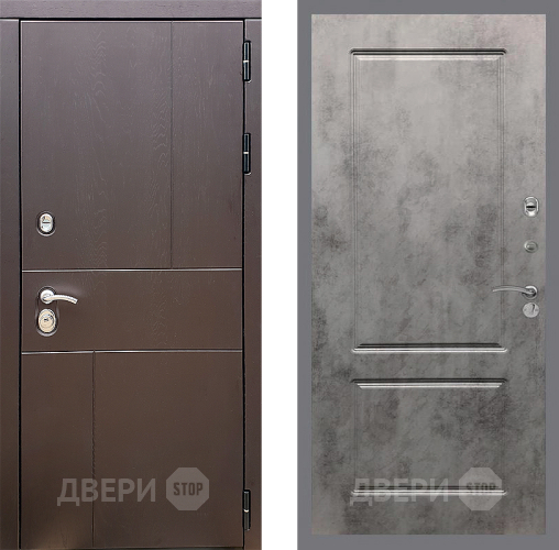 Дверь Стоп УРБАН ФЛ-117 Бетон темный в Луховицах