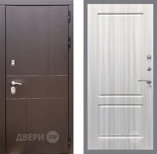 Входная металлическая Дверь Стоп УРБАН ФЛ-117 Сандал белый в Луховицах
