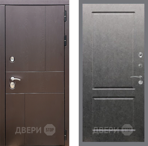 Входная металлическая Дверь Стоп УРБАН ФЛ-117 Штукатурка графит в Луховицах