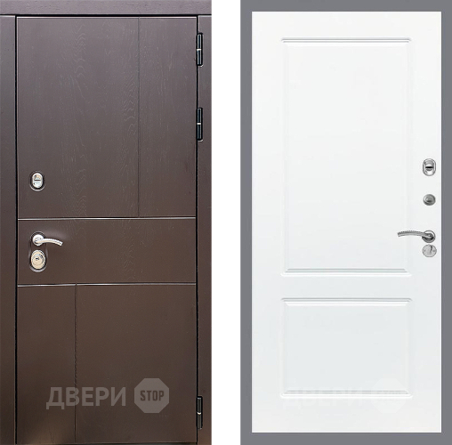 Входная металлическая Дверь Стоп УРБАН ФЛ-117 Силк Сноу в Луховицах