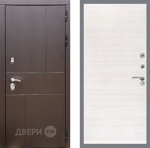 Входная металлическая Дверь Стоп УРБАН Гладкая Акация светлая в Луховицах